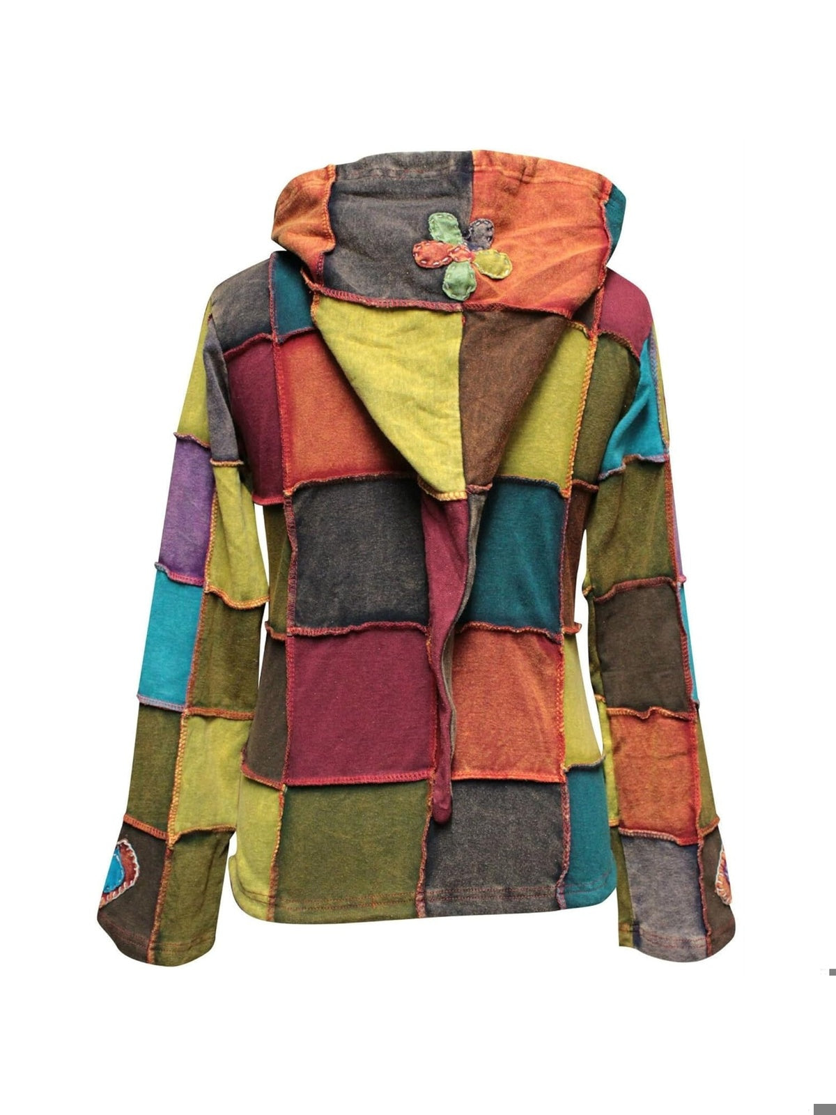 SHOPOHOLIC Hanorac love peace embroidery multicolor femei