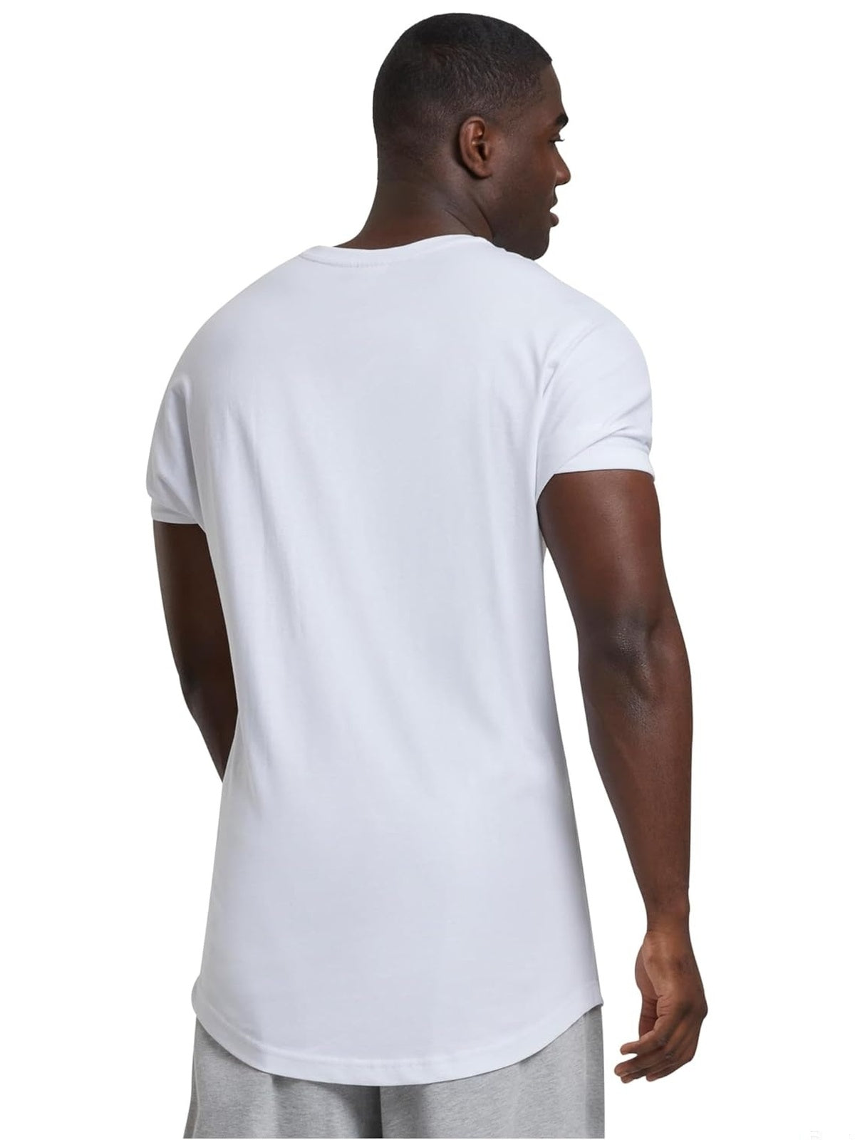URBAN Classics - Tricou basic alb LONG SHAPED
