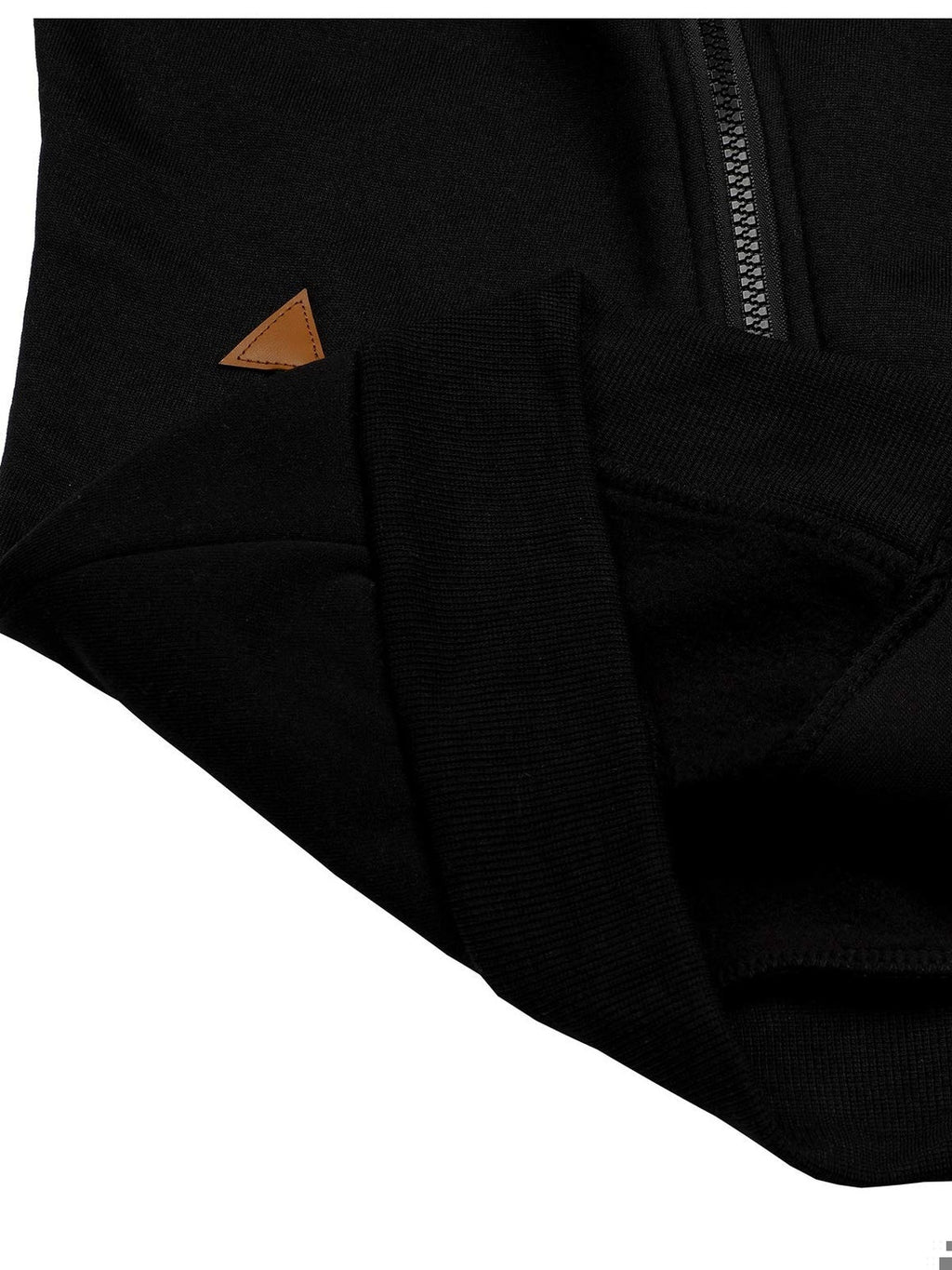 BUOYDM Hanorac cu gluga negru femei