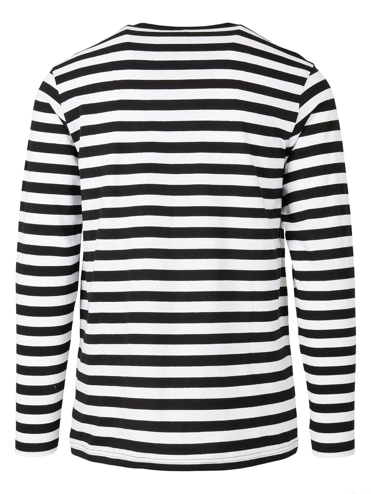 URBAN Classics - tricou regular cu maneci lungi in dungi alb/negru barbati