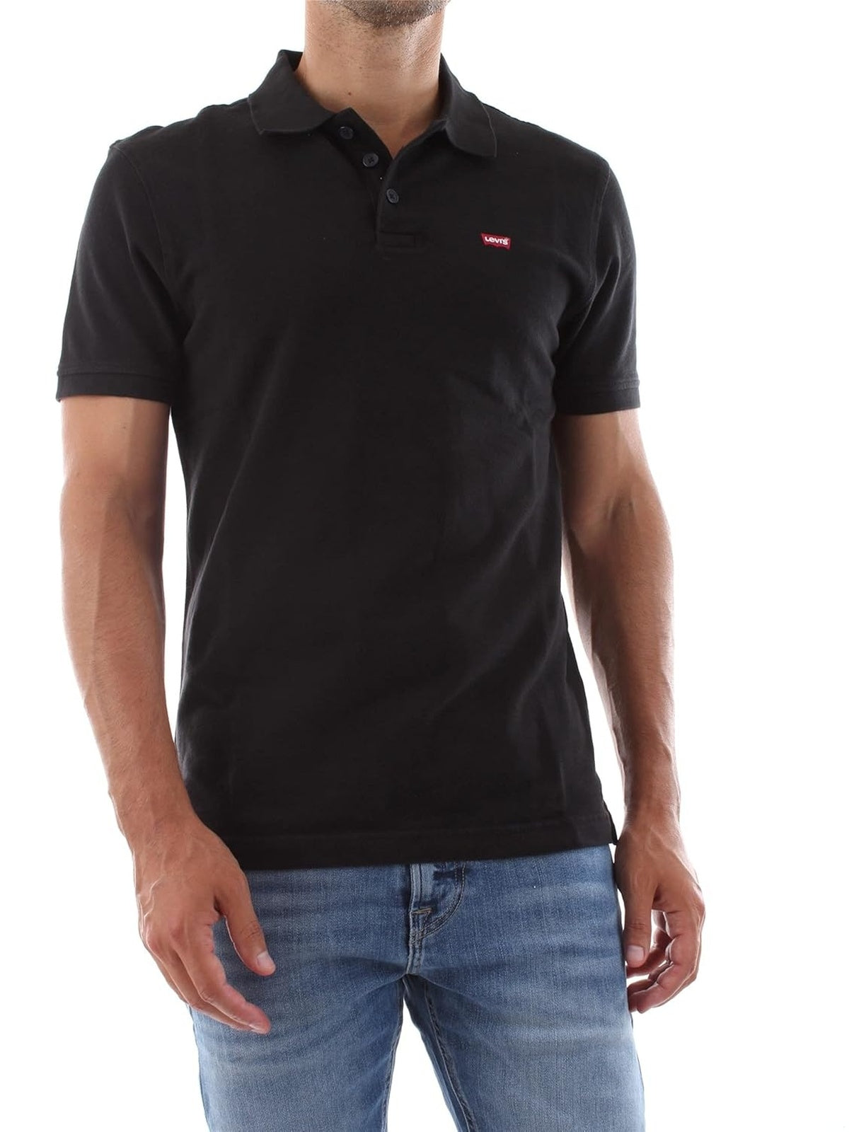 LEVI'S Tricou polo negru barbati