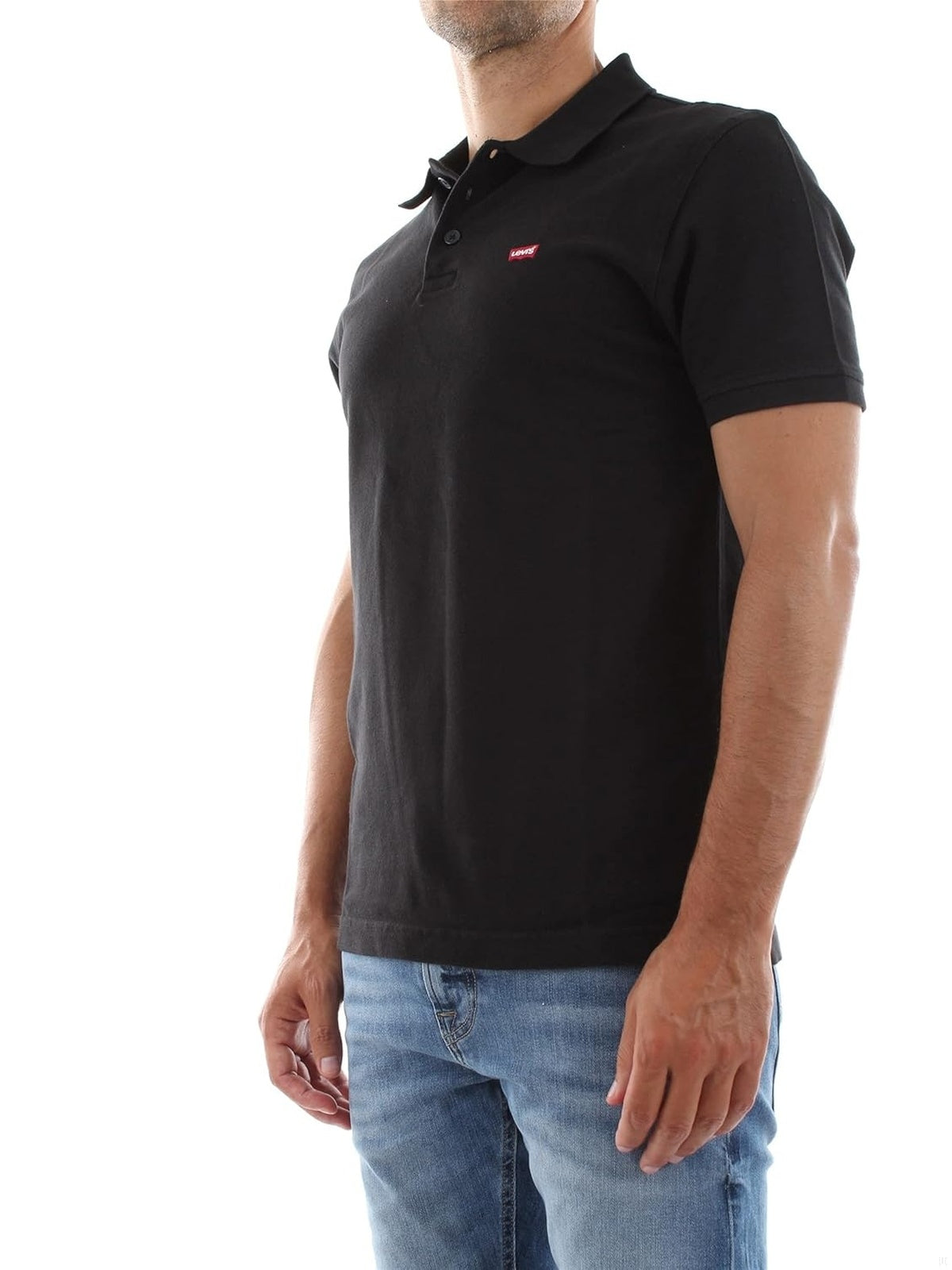 LEVI'S Tricou polo negru barbati