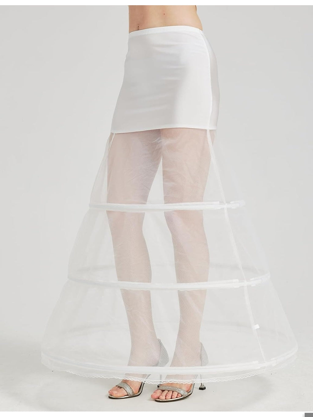 ROCKABILLY Crinolina pentru Rochie de mireasa/ocazii lunga cu cerc forma A femei