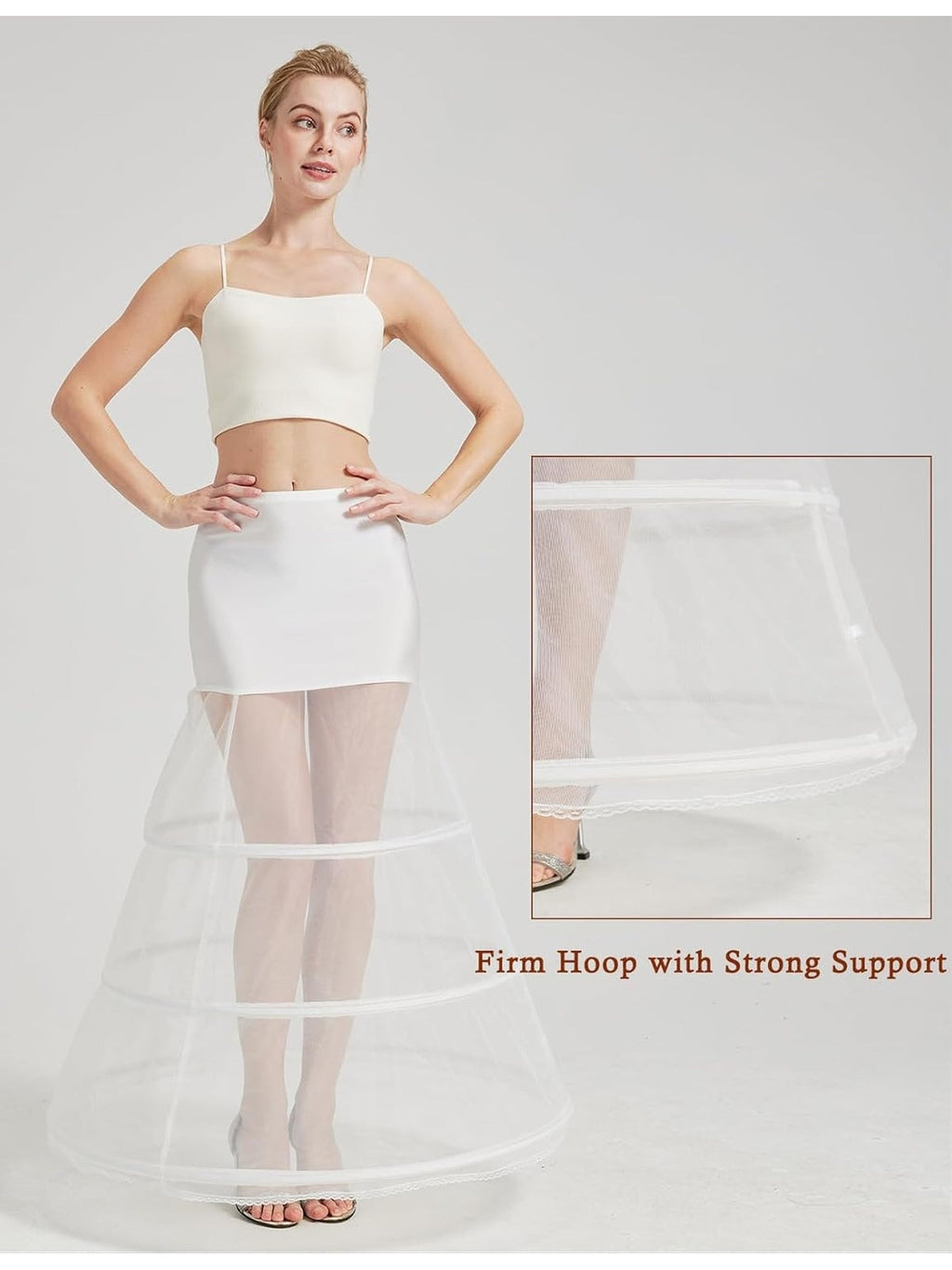 ROCKABILLY Crinolina pentru Rochie de mireasa/ocazii lunga cu cerc forma A femei