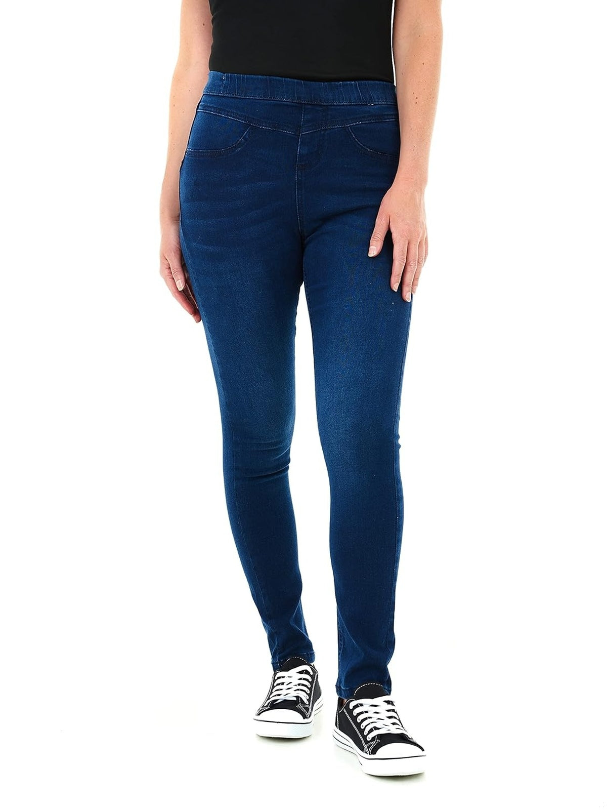 M17 Jeans femei jeggings skinny blue