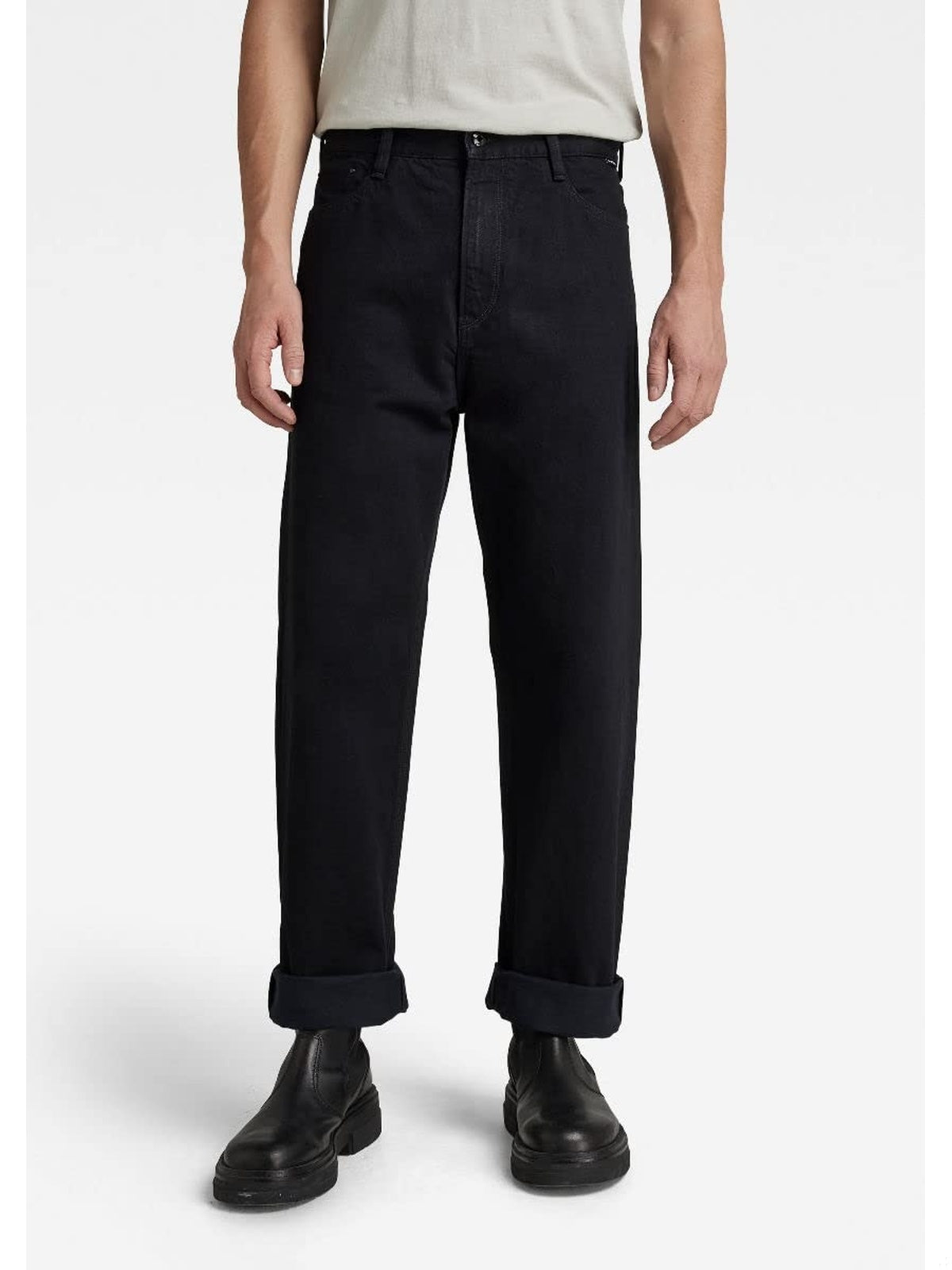 G-STAR Blugi largi Type femei negri 30W 30L