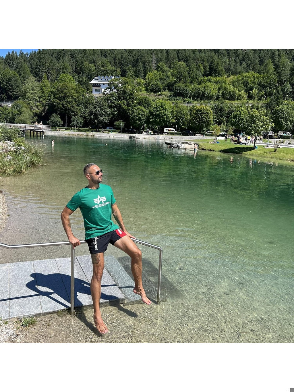 ALPHA Industries Tricou jungle verde barbati