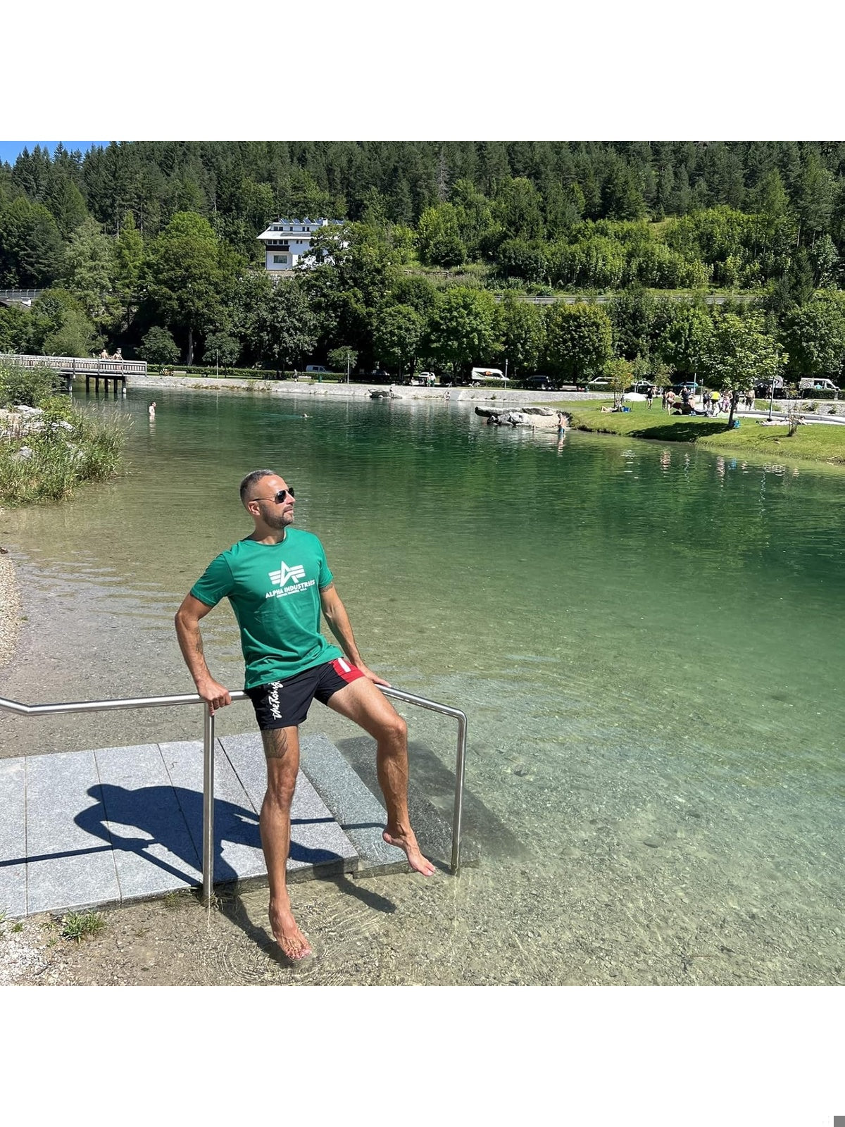 ALPHA Industries Tricou jungle verde barbati