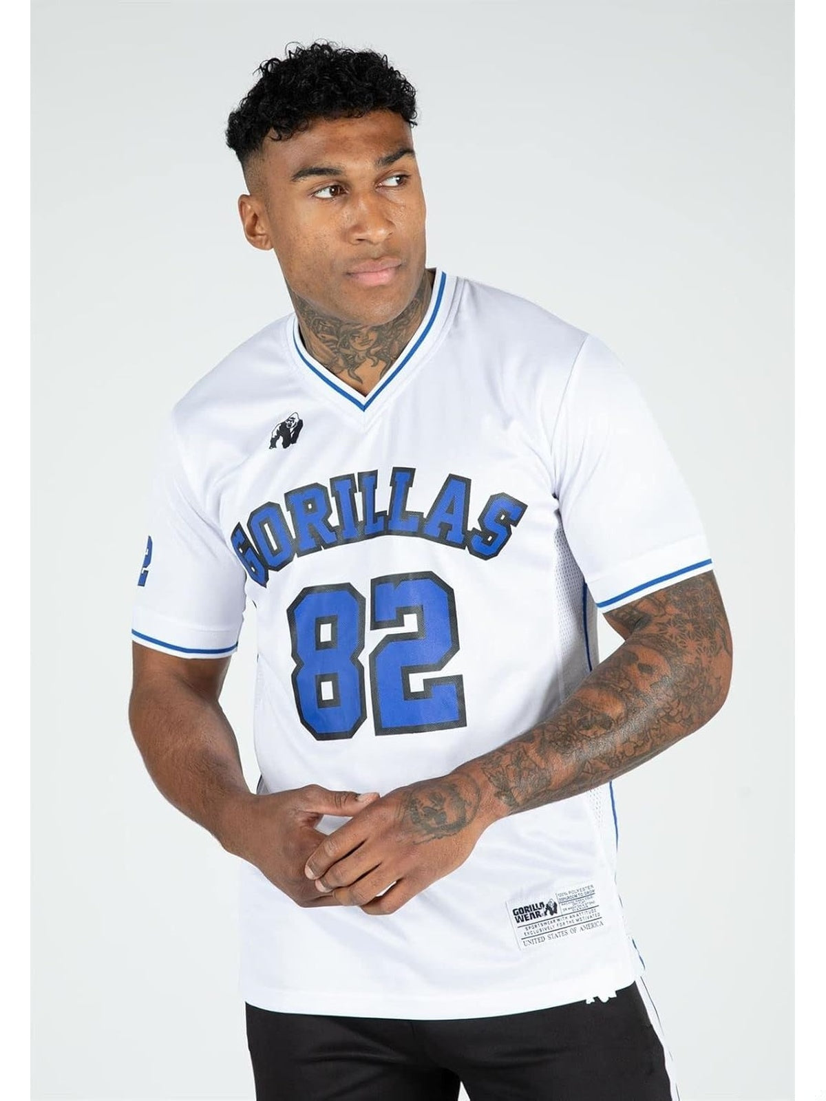 GORILLA WEAR San Mateo Tricou alb barbati