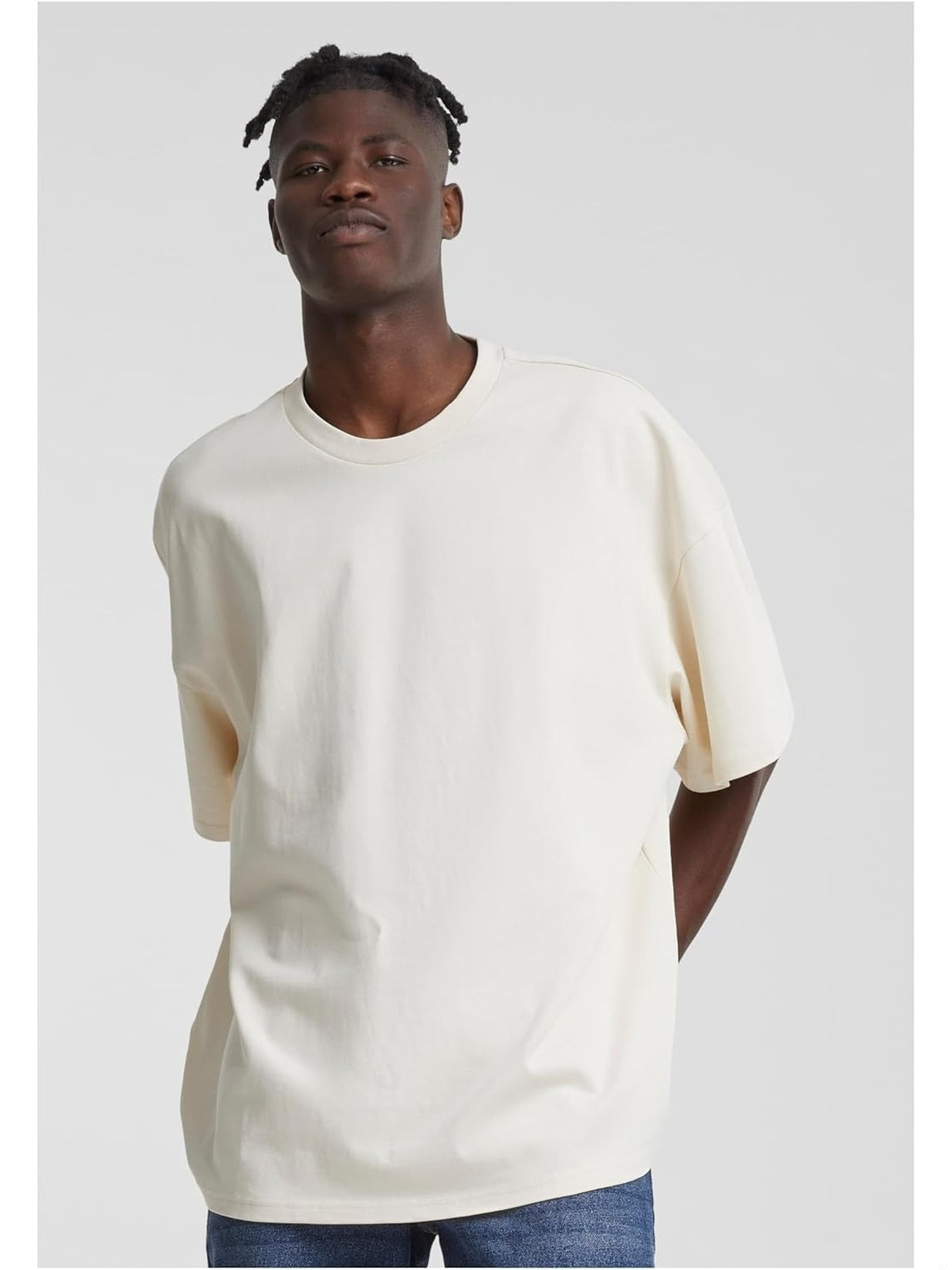 URBAN Classics Tricou Oversized bej barbati