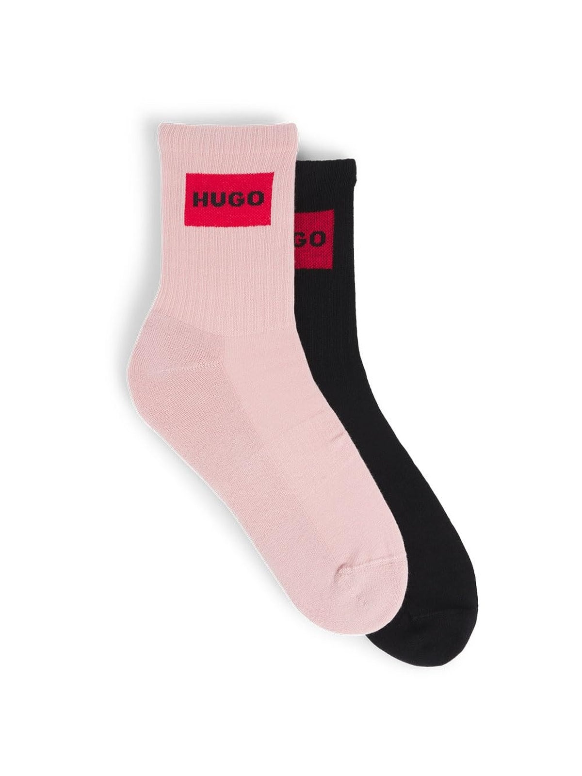 HUGO BOSS Sosete lungi Set 2 perechi negru/roz femei