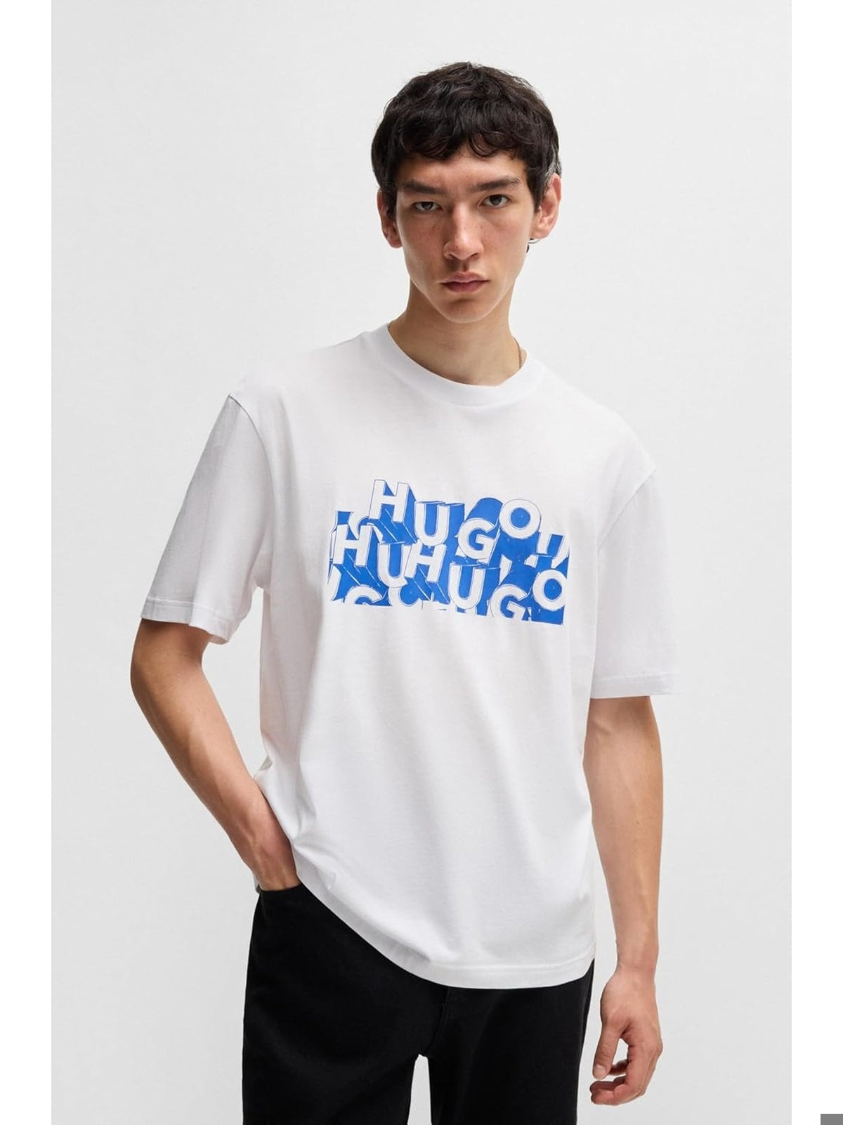 HUGO BOSS Nafralo Tricou Alb barbati