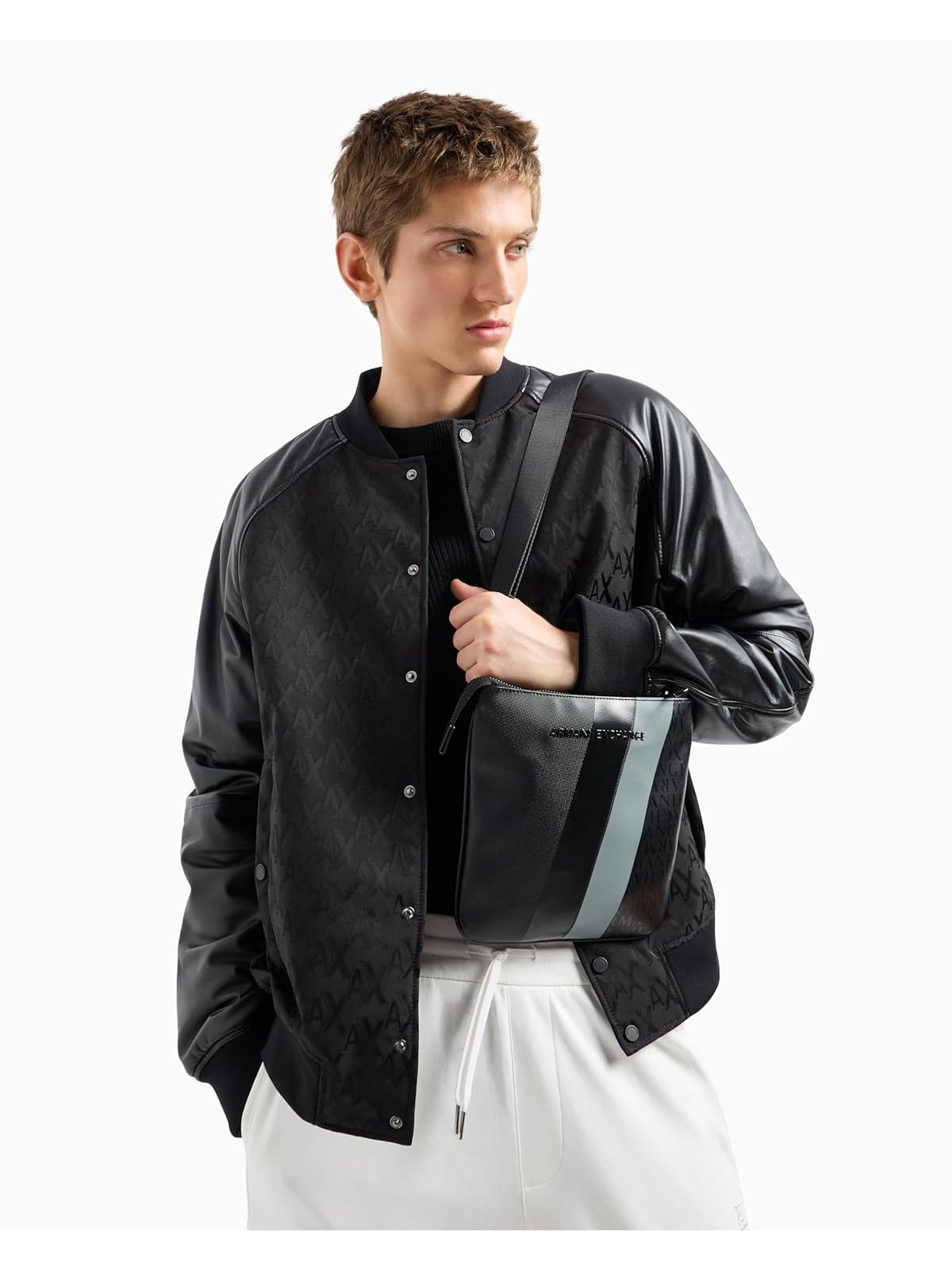 ARMANI EXCHANGE Geanta Cross body monogram DYLAN FLAT