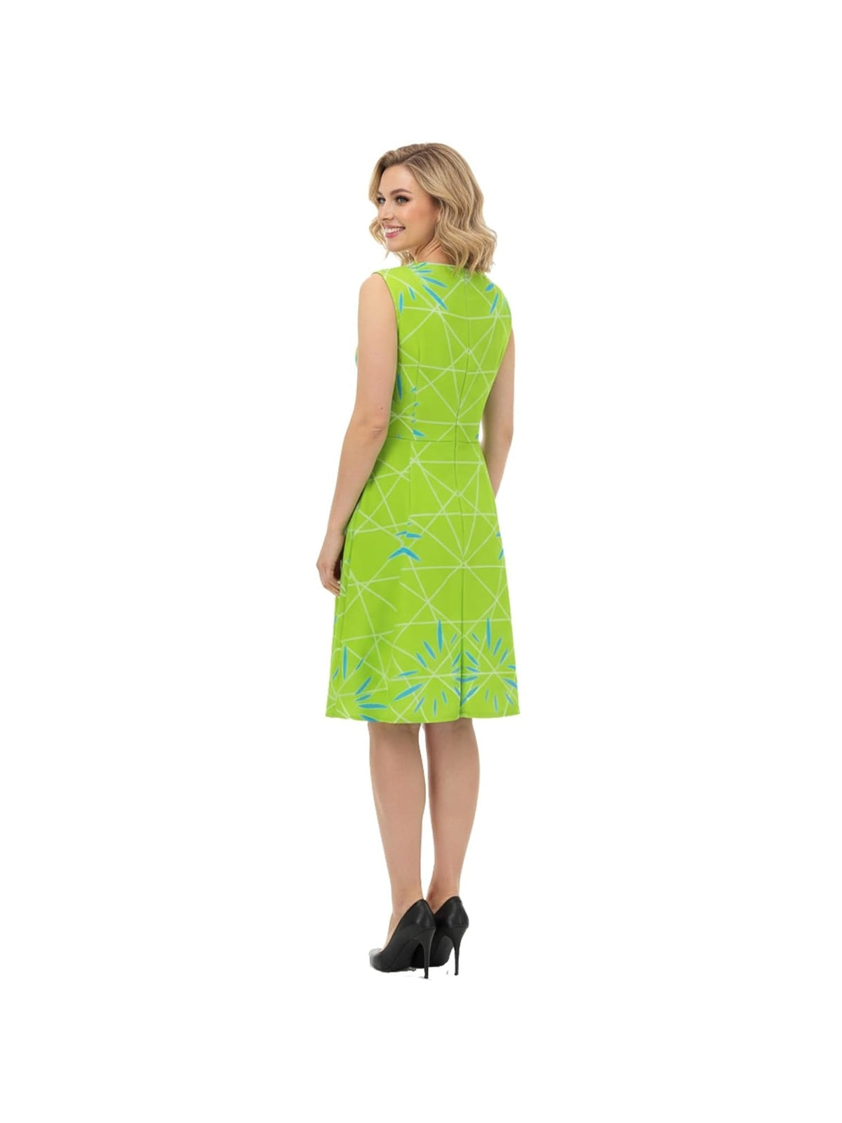 AYYOHON Joy Rochie femei verde - galben