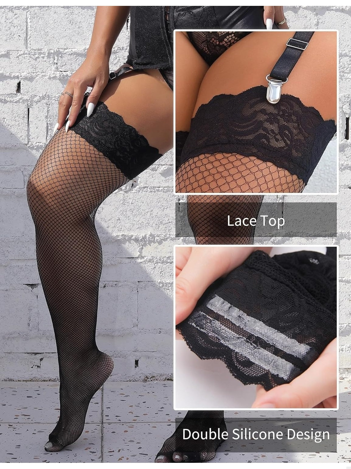 CIORAPI Stockings sexy din dantela portjartier femei